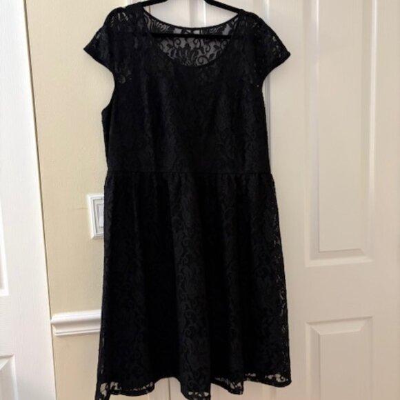Lane Bryant Little Black Dress - Lace - Picture 1 of 2